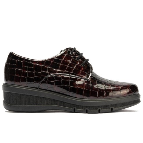 JucaZapatos - Pitillos 11542 - BURDEOS - Blucher en charol coco Burdeos