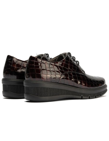 JucaZapatos - Pitillos 11542 - BURDEOS - Blucher en charol coco Burdeos