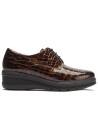 JucaZapatos - Pitillos 11542 - MARRON - Blucher en charol coco Marrón