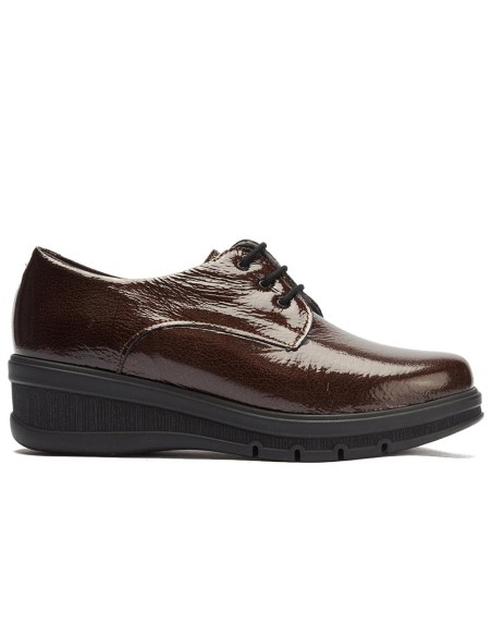 JucaZapatos - Pitillos 11545 - MARRON - Blucher en Charol Marrón