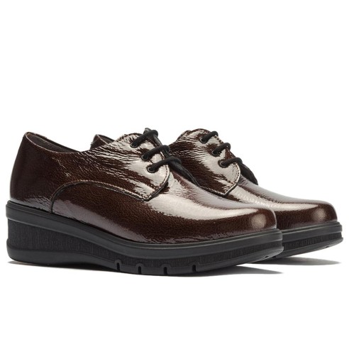 JucaZapatos - Pitillos 11545 - MARRON - Blucher en Charol Marrón