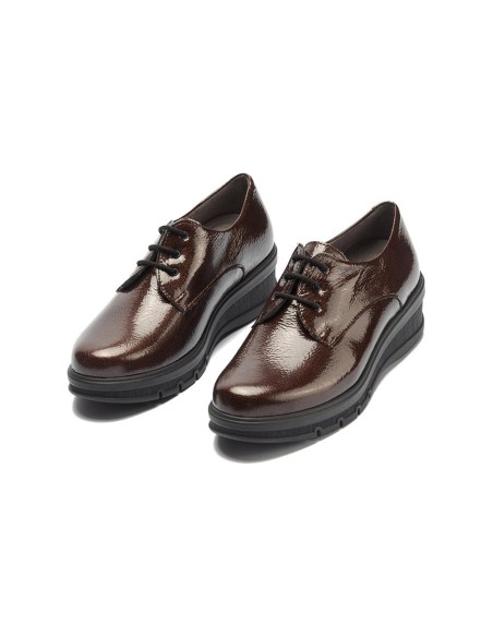JucaZapatos - Pitillos 11545 - MARRON - Blucher en Charol Marrón