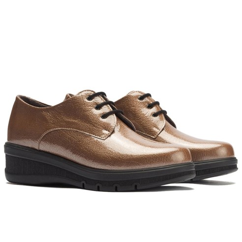 JucaZapatos - Pitillos 11545 - TOPO - Blucher en Charol Topo