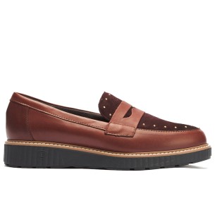 JucaZapatos - Pitillos 11634 - BURDEOS - Mocasín en charol coco Burdeos