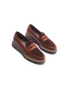 JucaZapatos - Pitillos 11552 - BURDEOS - Mocasín tachas combinado napa con ante Burdeos