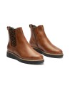 JucaZapatos - Pitillos 11556 - CUERO - Botín chelsea en napa con elástico fantasía Cuero