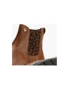JucaZapatos - Pitillos 11556 - CUERO - Botín chelsea en napa con elástico fantasía Cuero