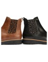 JucaZapatos - Pitillos 11556 - CUERO - Botín chelsea en napa con elástico fantasía Cuero