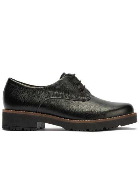 JucaZapatos - Pitillos 11561 - NEGRO - Blucher en napa con grano Negro