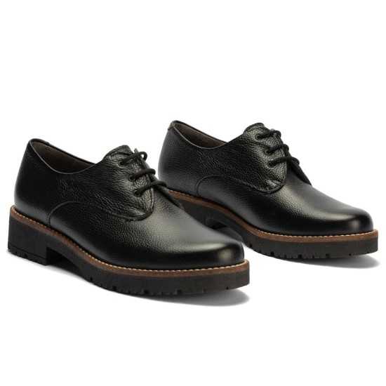JucaZapatos - Pitillos 11561 - NEGRO - Blucher en napa con grano Negro