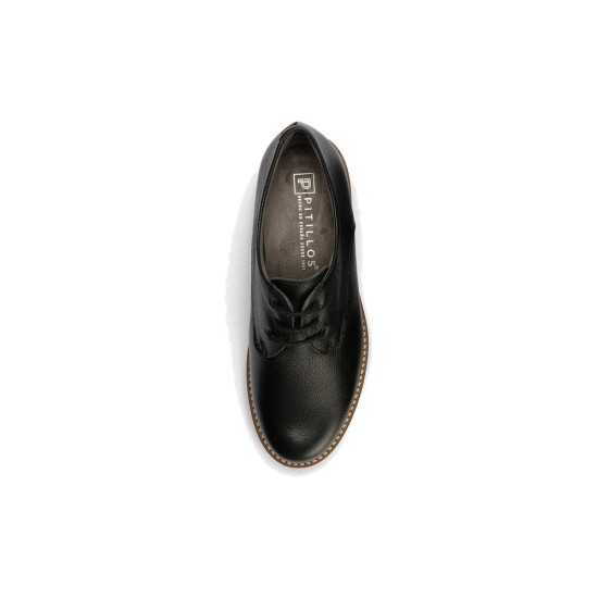 JucaZapatos - Pitillos 11561 - NEGRO - Blucher en napa con grano Negro