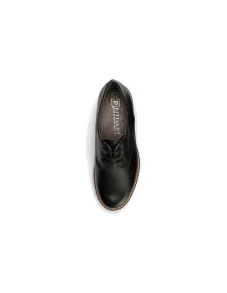 JucaZapatos - Pitillos 11561 - NEGRO - Blucher en napa con grano Negro