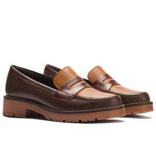 JucaZapatos - Pitillos 11564 - NEGRO/TOPO/MARRON - Mocasín antifaz con napa con grano combinado Negro-Topo-Marrón 2