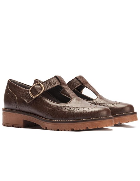 JucaZapatos - Pitillos 11565 - MARRON - Gilda en napa con grano Marrón