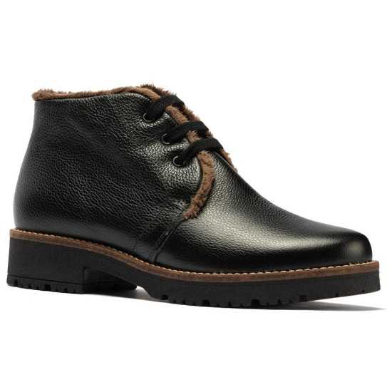 JucaZapatos - Pitillos 11566 - NEGRO - Botín safari en napa con grano y pelo Negro