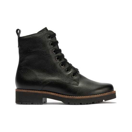 JucaZapatos - Pitillos 11567 - NEGRO - Botín militar en napa con grano Negro
