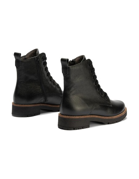JucaZapatos - Pitillos 11567 - NEGRO - Botín militar en napa con grano Negro