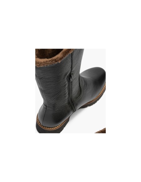 JucaZapatos - Pitillos 11568 - NEGRO - Botín militar en napa con grano Negro