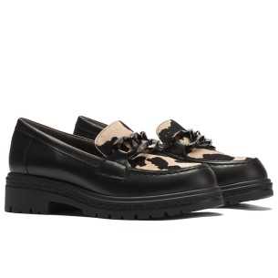JucaZapatos - Pitillos 11152 - MARINO - Mocasín con tacón bajo y antifaz, con punta cuadrada Marino 2