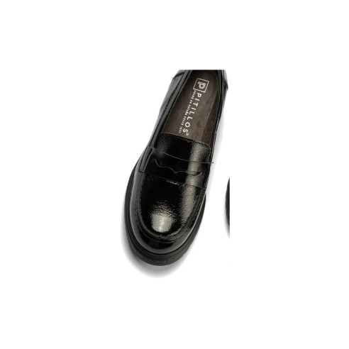 JucaZapatos - Pitillos 11573 - NEGRO - Mocasín antifaz en charol Negro