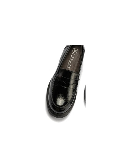 JucaZapatos - Pitillos 11573 - NEGRO - Mocasín antifaz en charol Negro