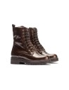 JucaZapatos - Pitillos 11574 - MARRON - Bota militar en charol con cremallera Marrón