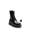JucaZapatos - Pitillos 11574 - NEGRO - Bota militar en charol con cremallera Negro