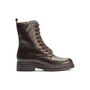 JucaZapatos - Pitillos 30520 - MARRON - Bota Alta con Flecos en Serraje Marrón