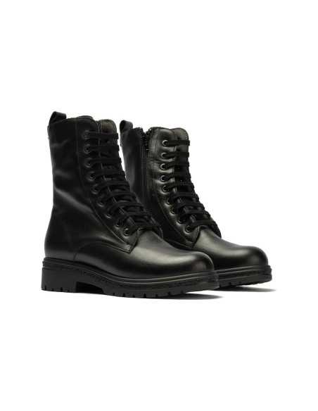 JucaZapatos - Pitillos 11575 - NEGRO - Bota militar en napa con cremallera Negro