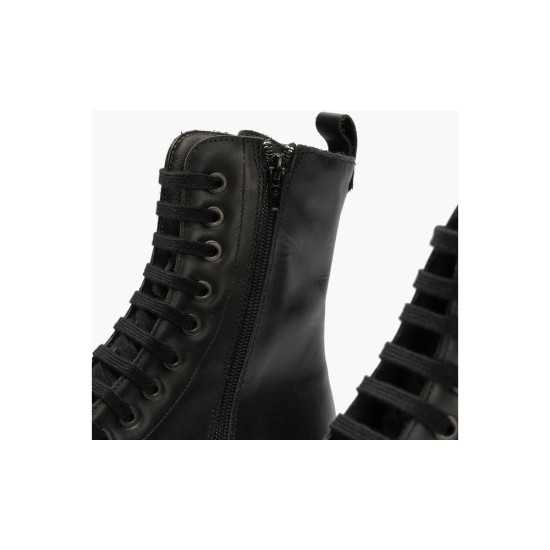 JucaZapatos - Pitillos 11575 - NEGRO - Bota militar en napa con cremallera Negro
