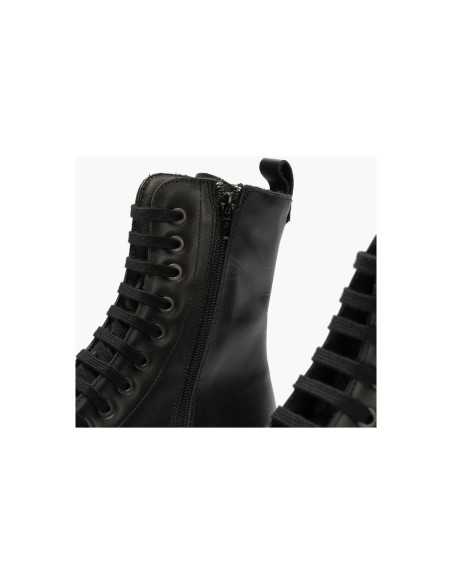 JucaZapatos - Pitillos 11575 - NEGRO - Bota militar en napa con cremallera Negro