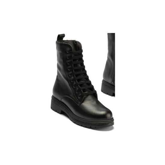 JucaZapatos - Pitillos 11575 - NEGRO - Bota militar en napa con cremallera Negro