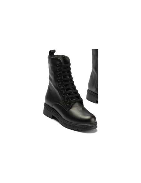 JucaZapatos - Pitillos 11575 - NEGRO - Bota militar en napa con cremallera Negro