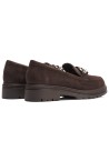JucaZapatos - Pitillos 11578 - MARRON - Mocasín en ante con adorno Marrón