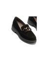 JucaZapatos - Pitillos 11578 - NEGRO - Mocasín en ante con adorno Negro