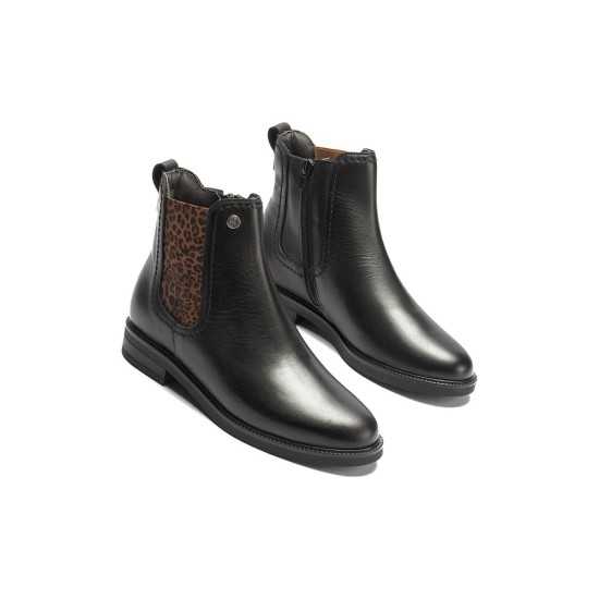JucaZapatos - Pitillos 11584 - NEGRO - Botin chelsea en napa con elástico fantasia Negro
