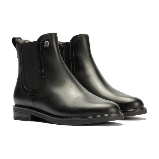 JucaZapatos - Pitillos 11586 - NEGRO - Botín chelsea en napa con elástico al tono Negro