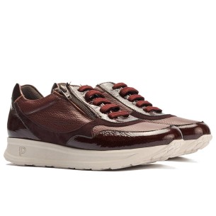 JucaZapatos - Pitillos 10412 - BLANCO - Deportivo multicolor mujer con cremallera y cordones en piel combinada BLANCO 2