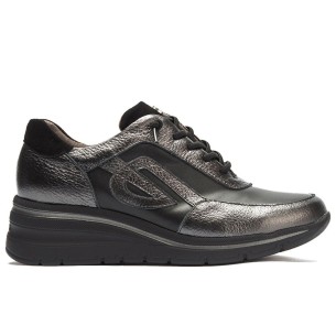 JucaZapatos - Pitillos 11100 - PIEDRA - Mocasín estilo deportivo con antifaz en piel Piedra