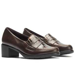 JucaZapatos - Pitillos 11620 - MARRON - Mocasín antifaz combinado napa con charol coco Marrón 2