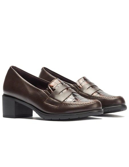 JucaZapatos - Pitillos 11620 - MARRON - Mocasín antifaz combinado napa con charol coco Marrón