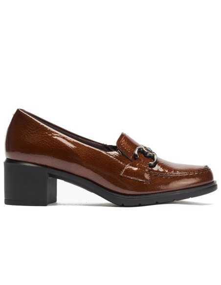 JucaZapatos - Pitillos 11621 - CUERO - Mocasín adorno en charol Cuero