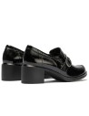 JucaZapatos - Pitillos 11622 - NEGRO - Abotinado combinado charol con charol coco detalle hebilla Negro