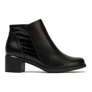 JucaZapatos - Pitillos 11624 - BURDEOS - Botín combinado napa con charol coco y cremallera Burdeos