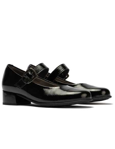 JucaZapatos - Pitillos 11631 - NEGRO - Mercedes en charol con velcro Negro