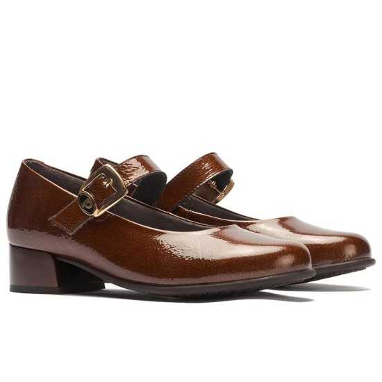 JucaZapatos - Pitillos 11631 - CUERO - Mercedes en charol con velcro Cuero