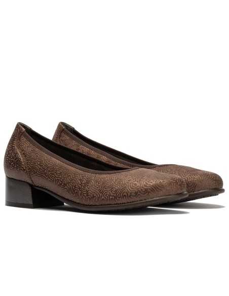 JucaZapatos - Pitillos 11633 - MARRON - Salón fantasía con ribete elástico Marrón