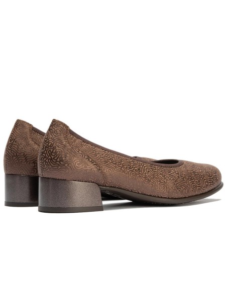 JucaZapatos - Pitillos 11633 - MARRON - Salón fantasía con ribete elástico Marrón