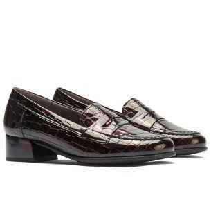 JucaZapatos - Pitillos 11634 - BURDEOS - Mocasín en charol coco Burdeos 2