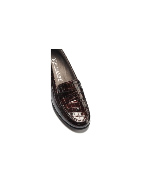 JucaZapatos - Pitillos 11634 - BURDEOS - Mocasín en charol coco Burdeos